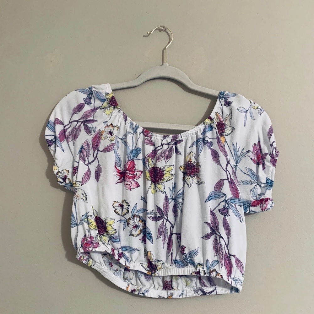 Floral crop top from PacSun